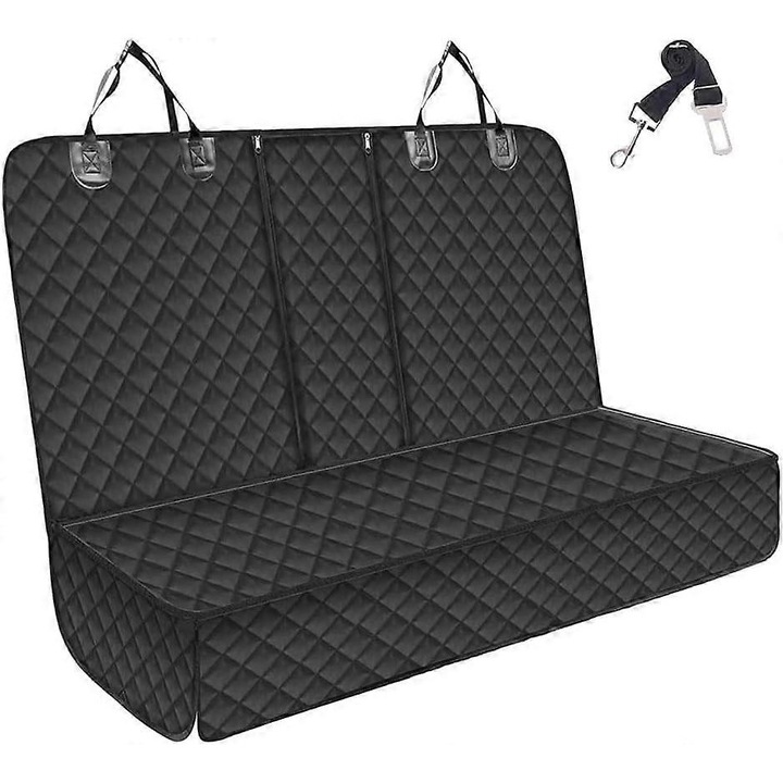 Husa pentru bancheta din spate a masinii pentru caini, impermeabila, antiderapanta, 130x150cm
