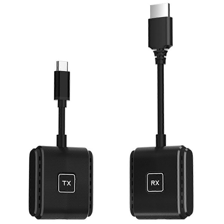 Sistem de transmisie wireless HD, 1080P, 60Hz, negru, set transmisor si receptor