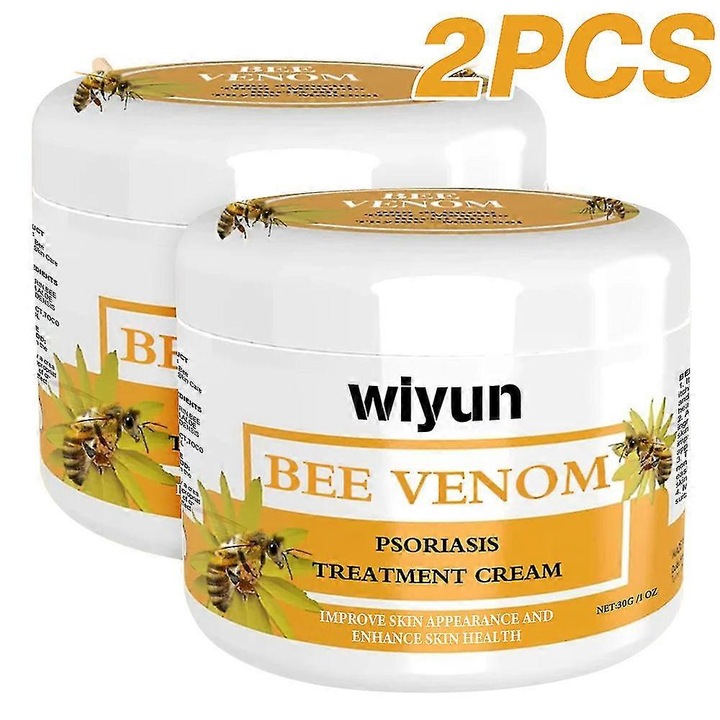 Név: Készlet 2 db Pszoriázis Kezelő Krém Méhméreggel, 30g