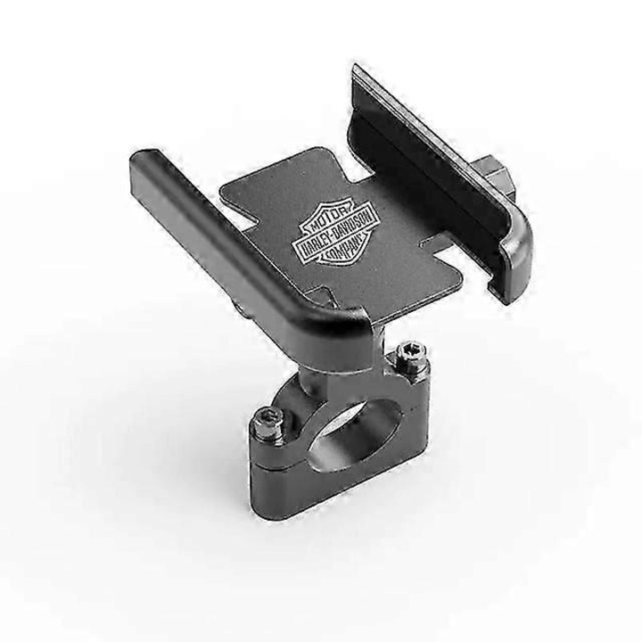 Стойка за телефон за мотор, аксесоари Harley Davidson, черна, за кормило