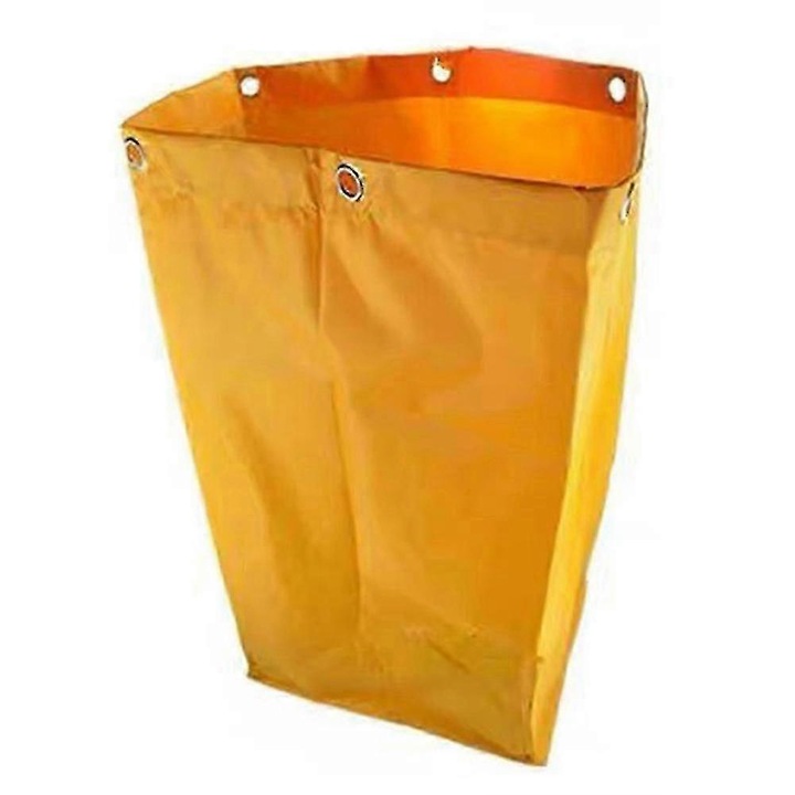 Sac de curatenie pentru carucior, capacitate mare, impermeabil, 38x28x70cm, galben, set