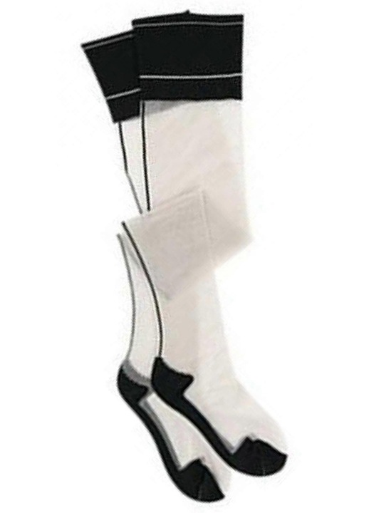 Ciorapi dama, toc cubanez, cusatura la spate, transparenti, negru, nailon, One Size INTL