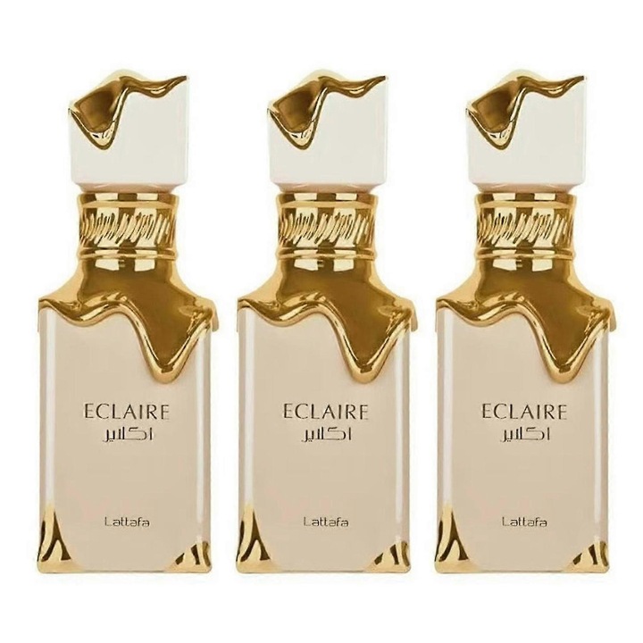 Комплект 3 парфюма Lattafa Eclaire, ванилия/карамел, 100мл, флорални нотки