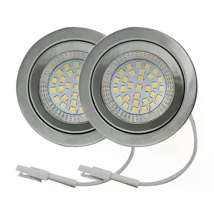 Set 2 bucati Lampa LED pentru hota, 2.5W, 6000K, 68x20mm, sticla clara