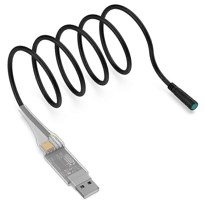 Cablu USB de programare pentru motor electric Bafang BBS01B BBS02B BBSHD, 100cm, negru