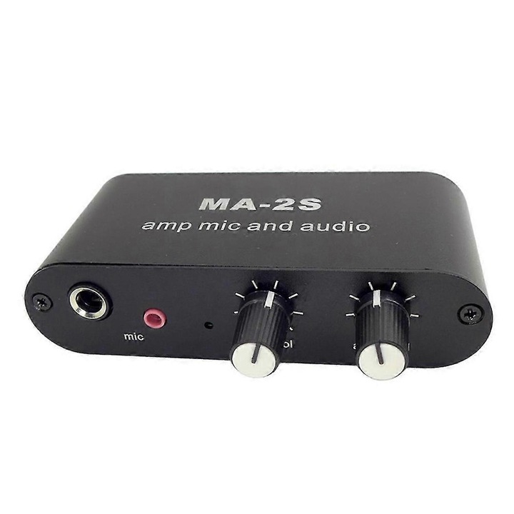 MA-2S audio erősítő, fekete, 3.5mm, műanyag