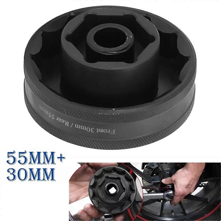 Set chei pentru piulite roata 55mm/30mm, metal, negru, pentru Ducati 1098, 1198, 1199, Panigale, Street Fighter, Multistrada, Diavel