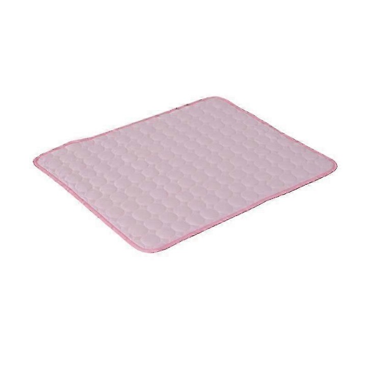 Saltea racoroasa pentru animale, 70x55cm, roz, set de racire pentru caini si pisici