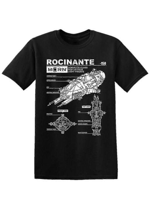 Unisex póló, Rocinante, 100% prémium pamut, XL