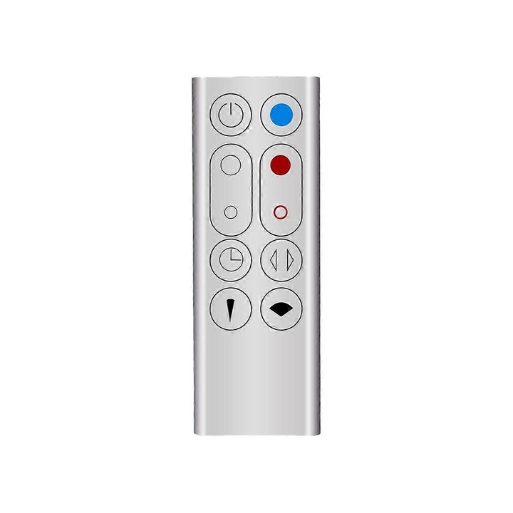 Telecomanda de inlocuire pentru purificator de aer si ventilator fara palete, AM09 HP00 HP01, argintie, dimensiuni mici