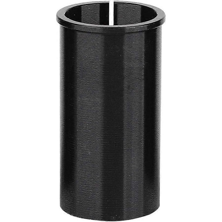 Nyeregcső adapter, 27.2mm-től 30.4mm-ig, alumínium, fekete