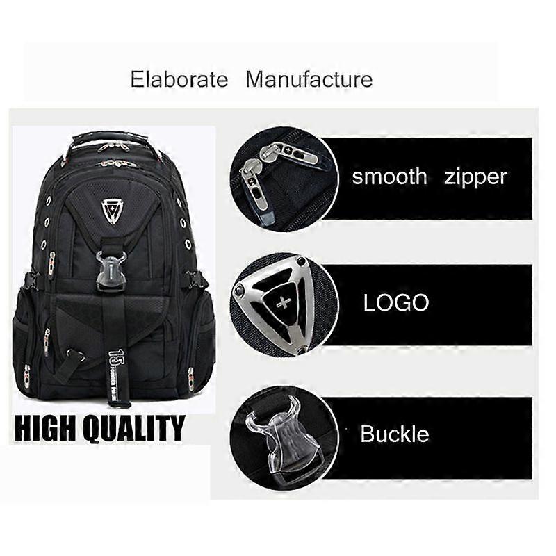 Rucsac laptop multifunctional Swi Style, 15-17 inch, 50x33x24cm, 54x33x24cm, impermeabil, rosu, set