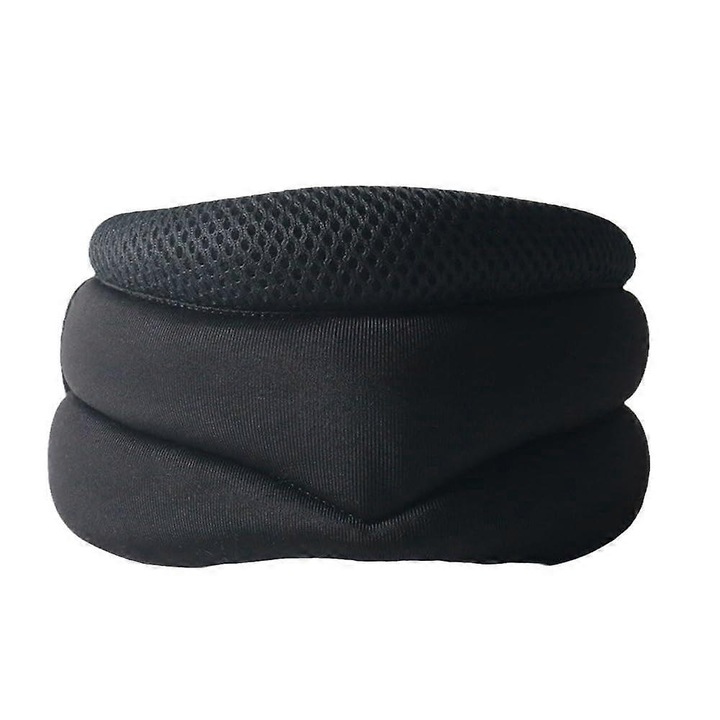 Aparatoare cervicala, respirabil, ajustabil, pentru dureri de gat, negru