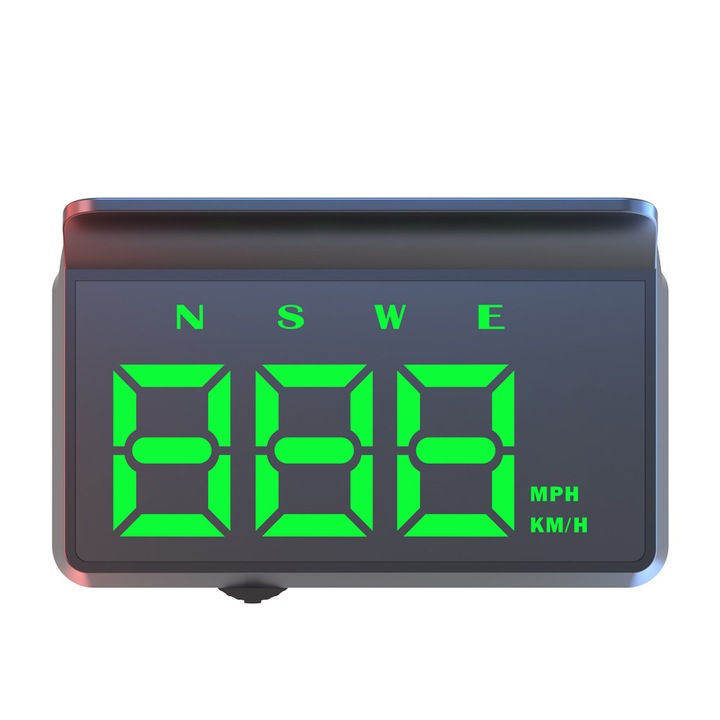 Autó HUD Digitális Kijelző Szélvédőre Vetítéssel – Sebességmérő, Iránytű, Fényérzékelő, Type-C Csatlakozás