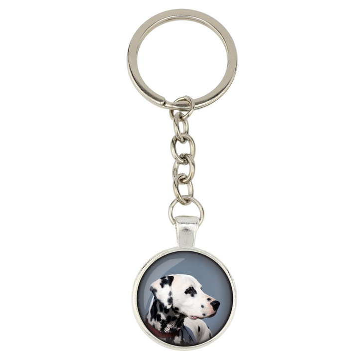 Személyre szabott kulcstartó, Art-Dog, 10 cm, 25 mm, fém, ezüst