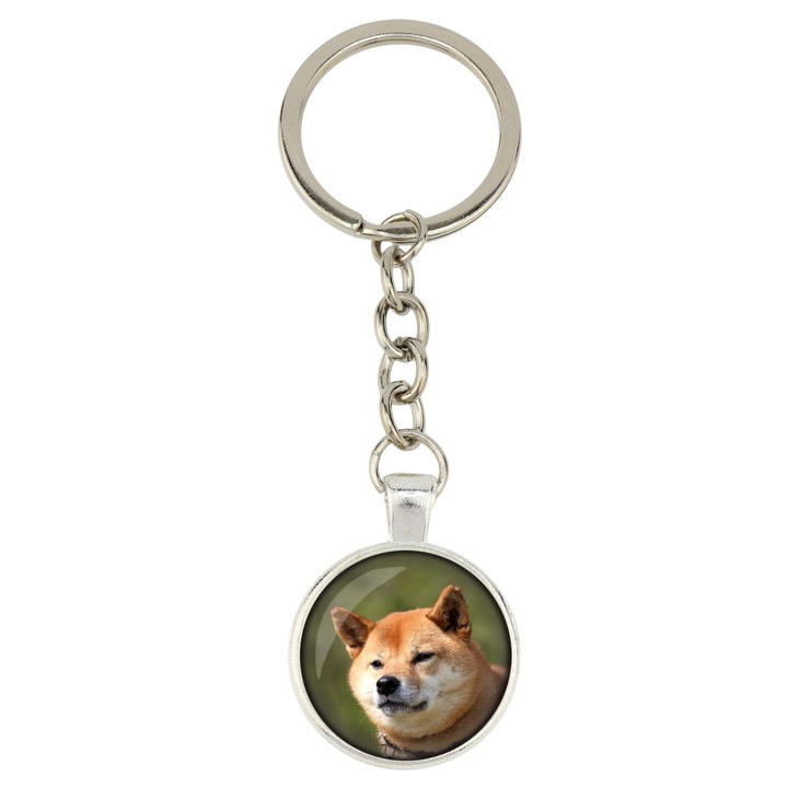 Személyre szabott kulcstartó, Art-Dog, 10cm, 25mm, ezüst metál, akril