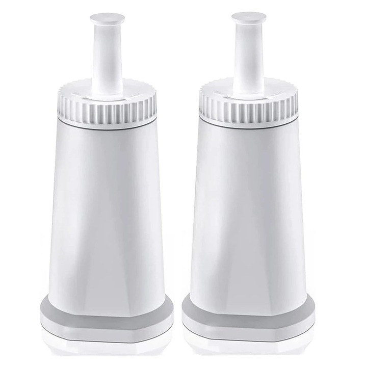 Set filtre apa pentru aparat de cafea Breville, 2 bucati, activat cu carbon de nuca de cocos, reducere clor, 5x10cm