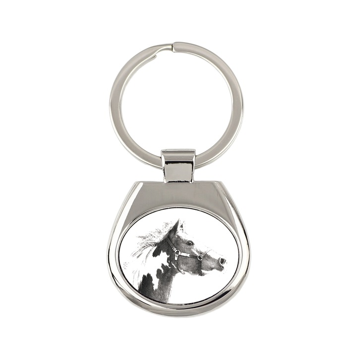 Személyre szabható kulcstartó, Art-Dog, állatgrafika, fém, 3,4x3,7cm