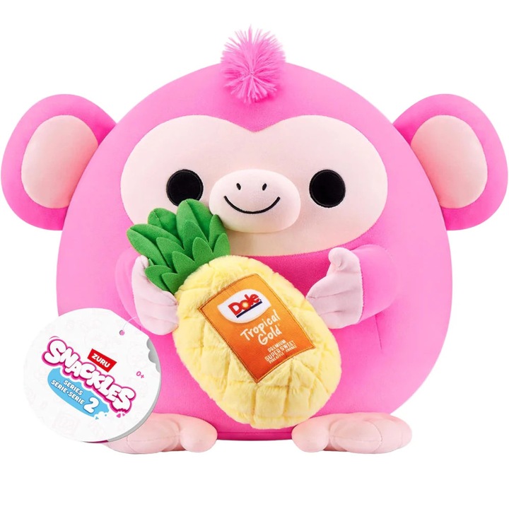 Plüss figura Zuru Toys, Snackles, 35 cm, Majom és Dole, Oli