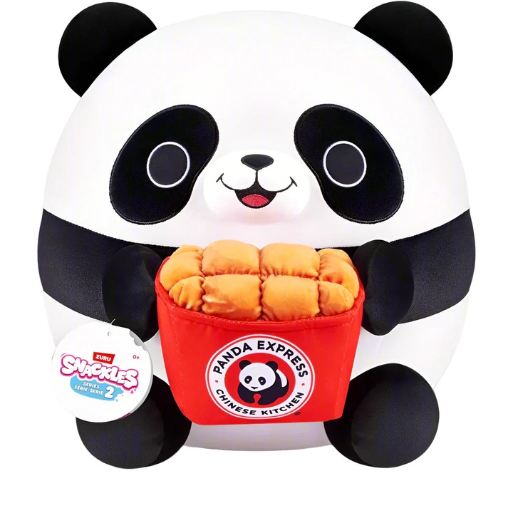 Zuru Toys Snackles Plüssfigura, 35 cm, Panda és Panda Express csirke, Andy