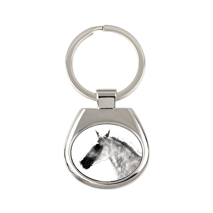 Személyre szabható kulcstartó, Art-Dog, állatgrafika, fém, 3,4x3,7cm