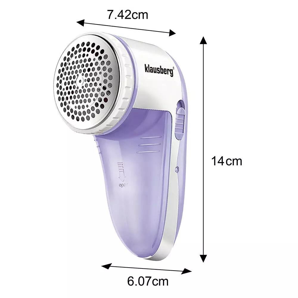 Aparat pentru scame fara fir, violet/alb, Klausberg