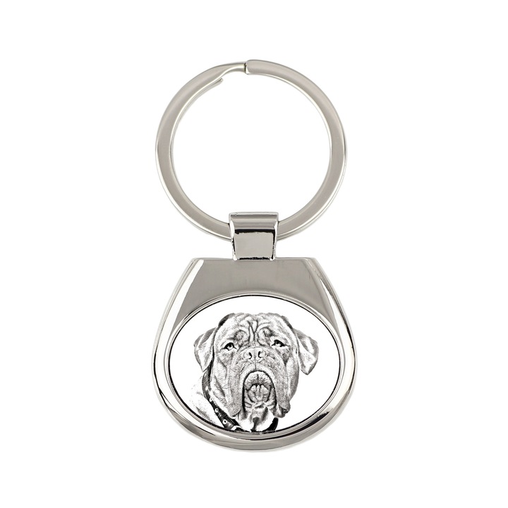 Kulcstartó személyre szabással, Art-Dog, kutyás design, fém, 3,4x3,7cm