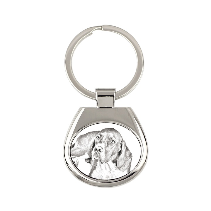 Személyre szabható kulcstartó, Art-Dog, állatos design, fém, 6,7cm