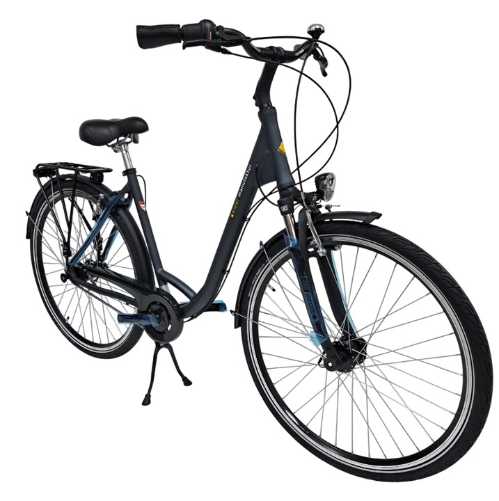 Bicicleta Oras Kieler 28 Inch, aluminiu, 7 viteze, gri, M