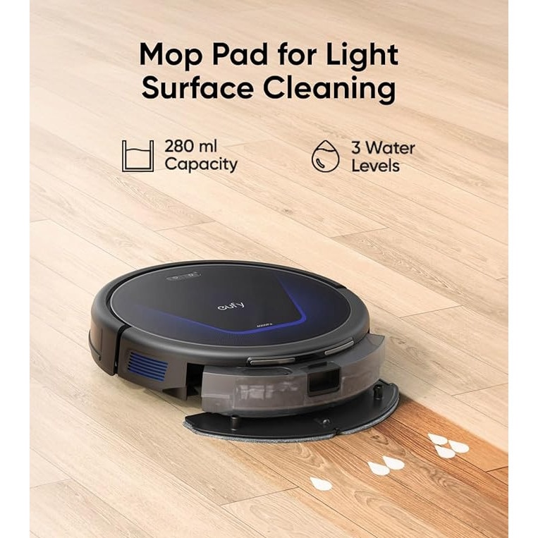 Eufy G50 Hybrid – Aspirator robot cu functie de mop si putere de aspirare de 4.000Pa, navigatie dinamica, ideal pentru parul de animale