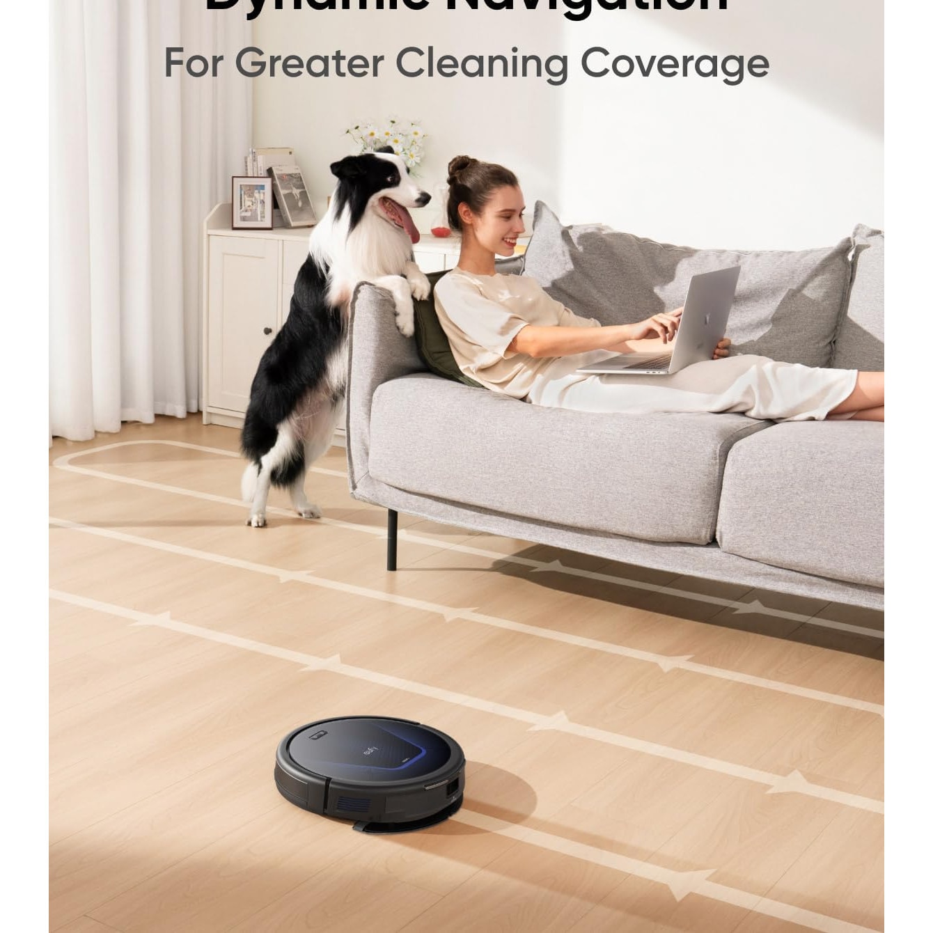 Eufy G50 Hybrid – Aspirator robot cu functie de mop si putere de aspirare de 4.000Pa, navigatie dinamica, ideal pentru parul de animale
