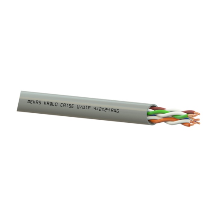 U/UTP kábel, Cat 5e, 4x2x24 AWG, réz, 305m - Mekas Kablo MEK90-4x2x24-5U