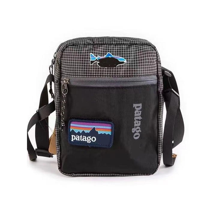 Patagonia Mini Crossbody Táska, Dopamine Szín, Vízálló, Fekete, 16cm x 20cm x 5cm