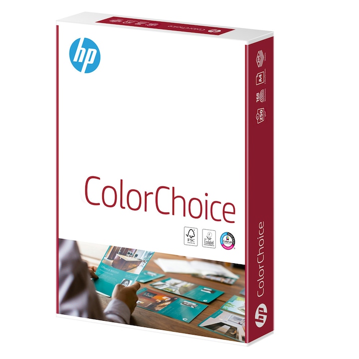 Hartie Print Digital Hp Color Choice, A4, 250 G/mp, 250 Coli/top