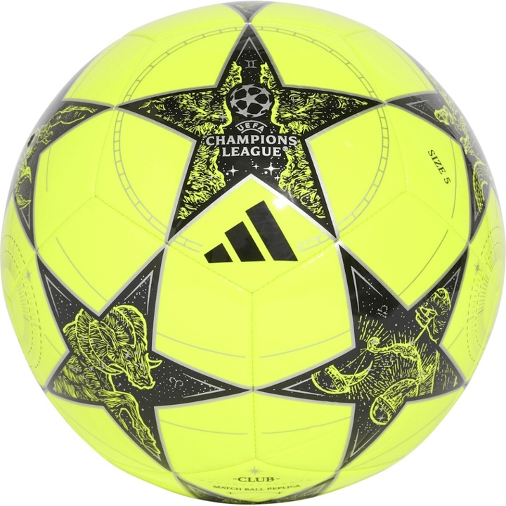 Adidas Finale 25/26 Club futball labda, sárga, 5