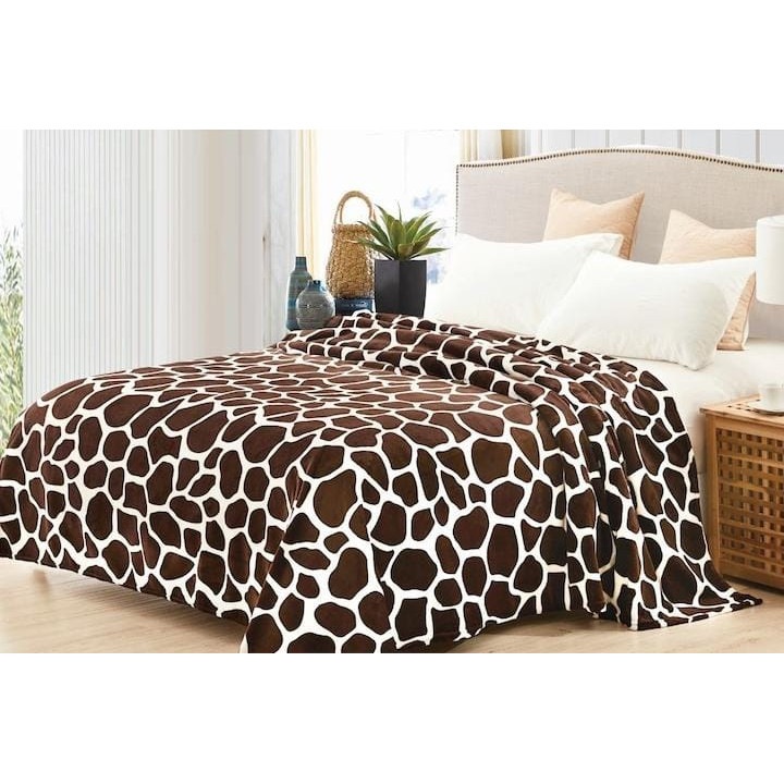 Patură pentru pat dublu, Microfibra, Plusată, 200x230cm, Moale