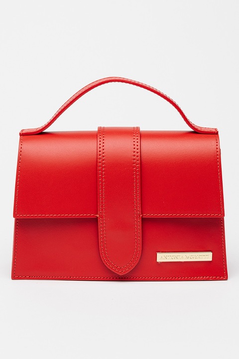 Antonia Moretti, Bőr válltáska levehető pánttal, Piros