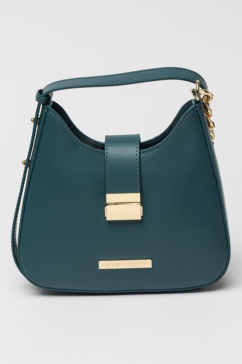 Antonia Moretti, Bőr válltáska állítható pánttal, Perzsazöld