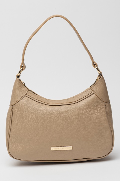 Antonia Moretti, Logós bőr válltáska, Világos tópbarna