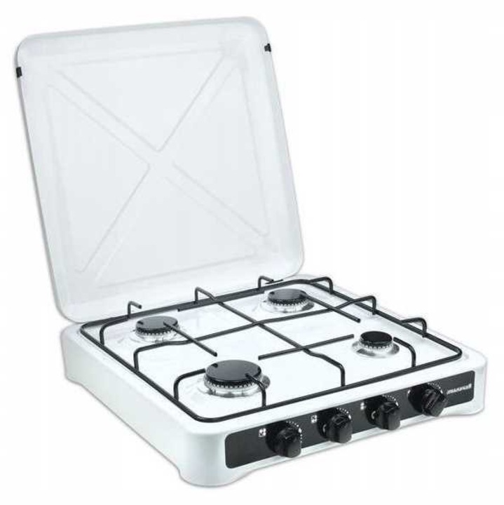 Ravanson K-04T 4 égős kemping tűzhely, fehér, 495x540x105cm