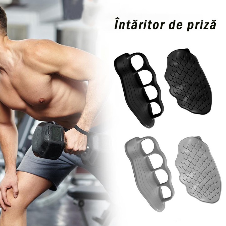 Manusi Fitness Antiderapante din Silicon, Tampon antiderapant din silicon pentru palme, Manere antiderapante pentru antrenament, Unisex Rubber Gloves, Protectie pentru palme pentru ridicarea greutatilor, Tractiuni, Indreptari si Crossfit