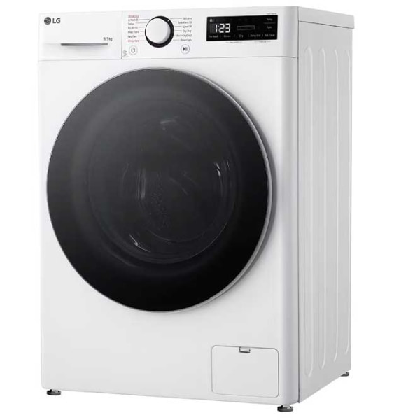 Masina de spalat rufe cu uscator LG F2DR509S1W, 9kg spalare/5kg uscare, 1200 rpm, Alb, 600x850x475mm