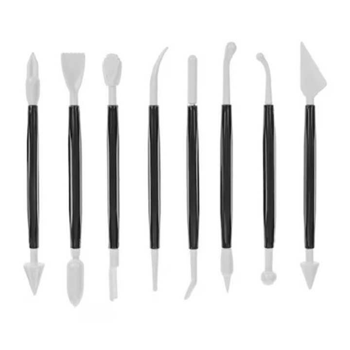 Set instrumente pentru Lut si plastilina, 8 bucati
