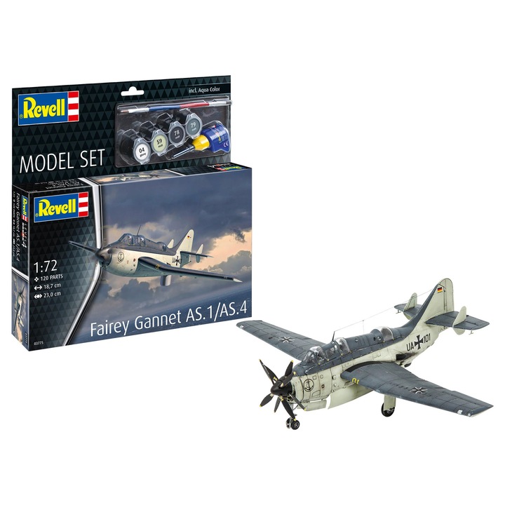 Самолет Revell Моделен комплект Fairey Gannet As.1/As.4 Мащаб 1:72 Rev63775