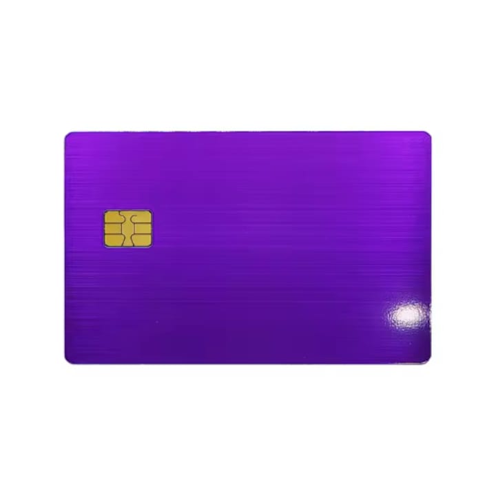 Card metalic 4442, inox, mat, 0, 8mm, 85x54mm