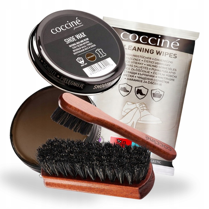 Ceara pentru umiditate, Coccine, Pasta maro, 40 ml, Set 4 in 1, Include: 15 portii, marker, pensula 12 cm, Maro, Material: ceara, Protectie impotriva umiditatii, Reinnoire a culorii, Lucrare de inalta calitate, Maner ergonomic