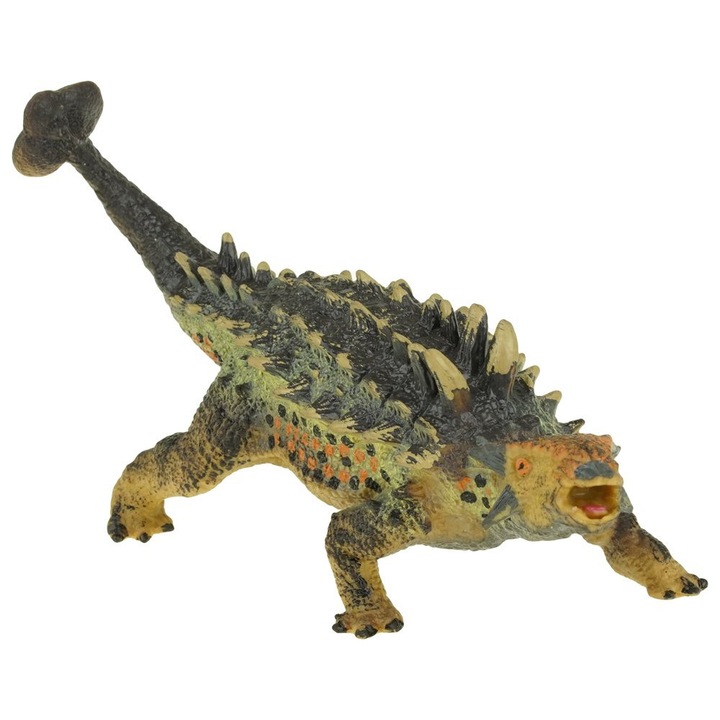 Figurina dinozaur Ankylosaurus, KinderSafe, aspect realist, multicolor, 15x10cm