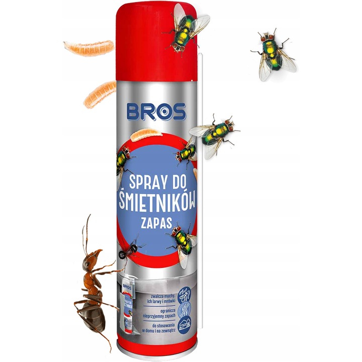 Spray insecticid 400ml, BROS, neutralizeaza mirosurile, actiune rapida