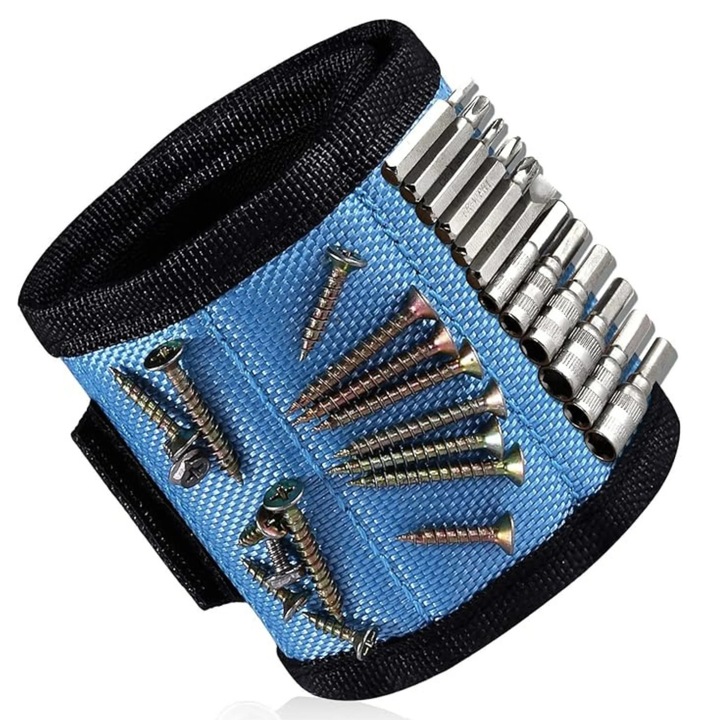 Bratara Magnetica pentru Scule APF® – Suport Suruburi, Cuie, Biti de Gaurit, Prindere Reglabila