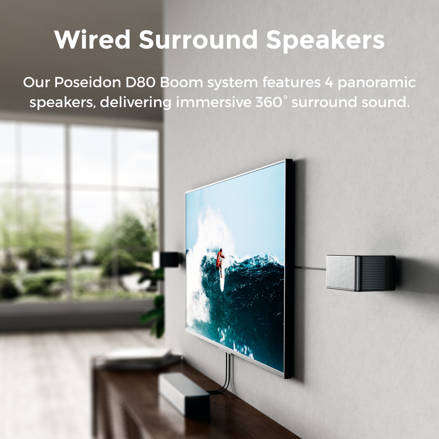 LATEST Poseidon D80 Boom – 7.1ch soundbar with Dolby Atmos, subwoofer, 500W